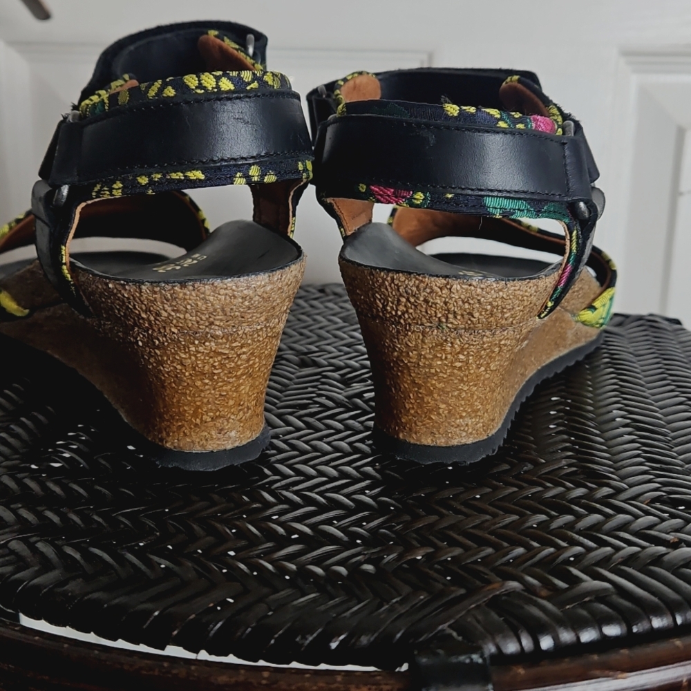 BIRKENSTOCK Papillio Eve Mash ankle wrap wedge sandals US 7 - Picture 8 of 10